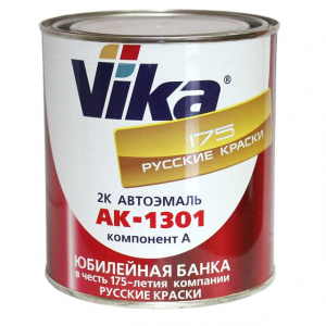 201 Автоэмаль акриловая Vika АК-1301 Белая 0,85кг.