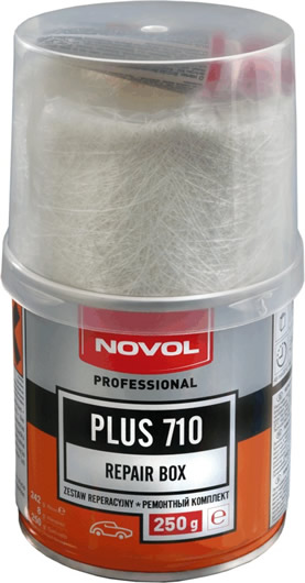 Ремкомплект Новол Plus 710 (смола 0,25кг + отвердитель + стеклоткань)