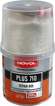 Ремкомплект Новол Plus 710 (смола 0,25кг + отвердитель + стеклоткань)