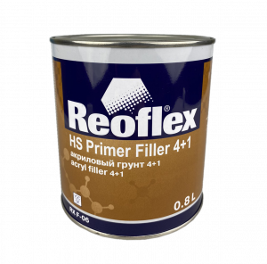 Грунт Reoflex 2К HS Primer Filler 4+1 акриловый (0,8л) черный 