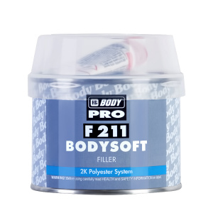 Шпатлёвка BodySoft 211 светло-желтая 0,25кг с отвердителем