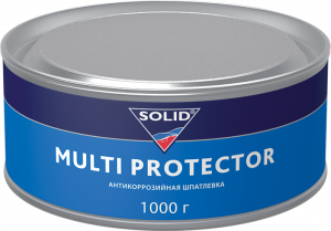 Шпатлевка SOLID MULTI PROTECTOR многофункциональная антикоррозийная, красная 1кг с отвердителем