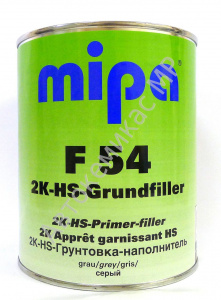 Грунт Mipa F54 2K-HS 4+1 Grundfiller наполнитель серый 1л. + отвердитель H5 extra kurz 0.25л