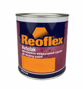 Автоэмаль алкидная Reoflex Черная матовая 0,75л