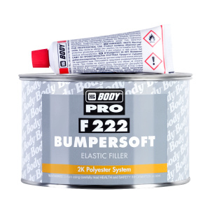 Шпатлёвка Body 222 Bumpersoft для пластика черная, 1кг с отвердителем