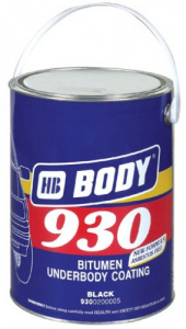 Антикоррозийная мастика Body 930 черная, 5кг