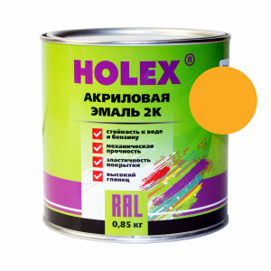 1033 RAL Краска акриловая Holex 2K 4+1 георгиново-жёлтый, 0,85кг