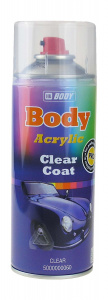 Лак в аэрозоле Body Clear Coat акриловый прозрачный, 400мл