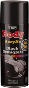 Краска в аэрозоле Body Black Semigloss черная полуматовая, 400 мл