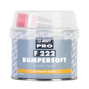 Шпатлёвка Body 222 Bumpersoft для пластика черная, 0,25 кг с отвердителем