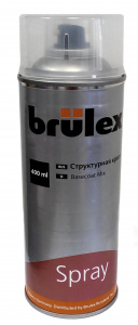 Краска в аэрозоле Brulex черная структурная 0,4л.